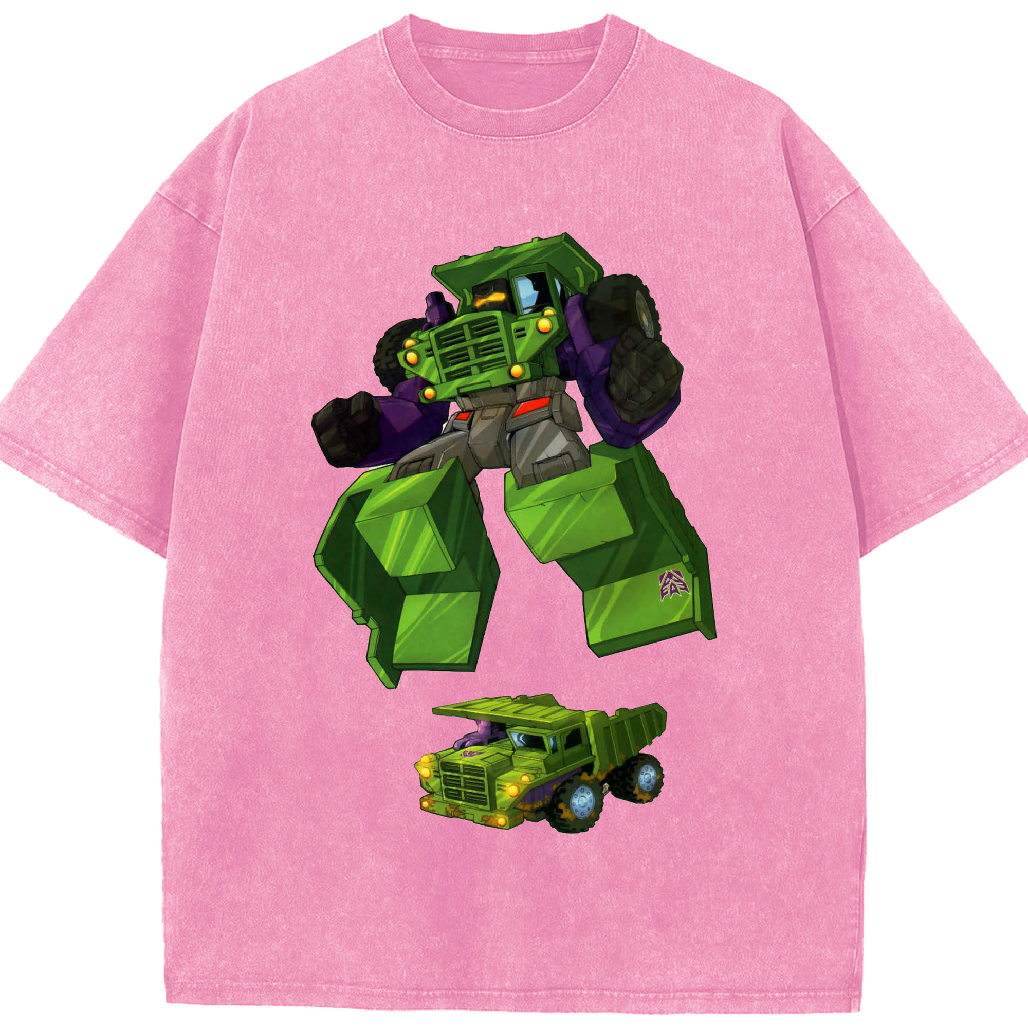 （画像用）  綿100% ヴィンテージ風 半袖Tシャツ（フロントプリント）